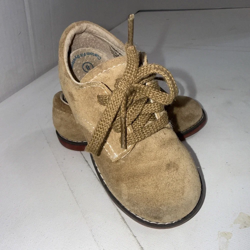 Footmates Bucky Brown Classic Leather Loafer Walking Toddler Or Kids Shoe 8 Wide